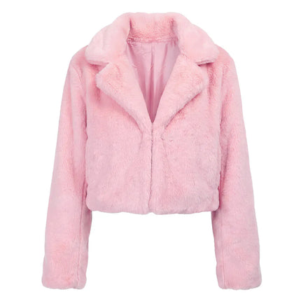 Feestbazaar Jasje Fluffy Rave Lichtroze