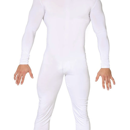 Feestbazaar Jersey Bodysuit Wit Volwassenen