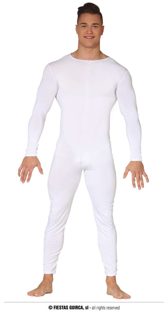 Feestbazaar Jersey Bodysuit Wit Volwassenen