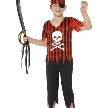 Feestbazaar Jolly Roger piratenpak kind