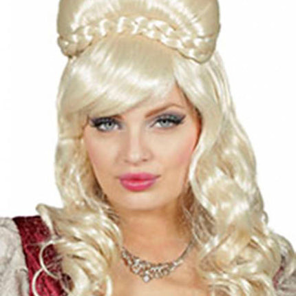 Feestbazaar Jonkvrouw pruik blond