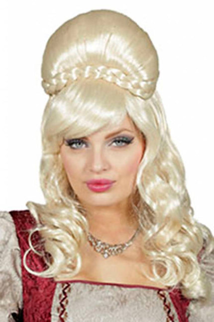 Feestbazaar Jonkvrouw pruik blond