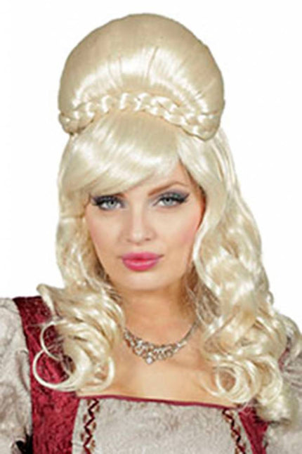 Feestbazaar Jonkvrouw pruik blond