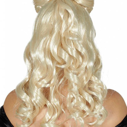 Feestbazaar Jonkvrouw pruik blond