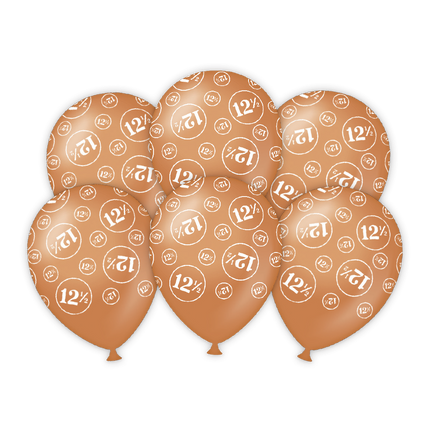 Feestbazaar Jubileum Ballonnen 12,5 Jaar (6st)