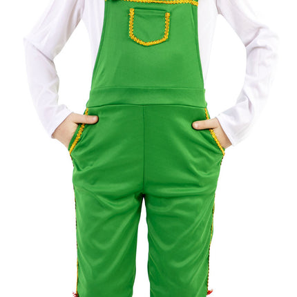 Feestbazaar Jumpsuit Elf Jongen Groen