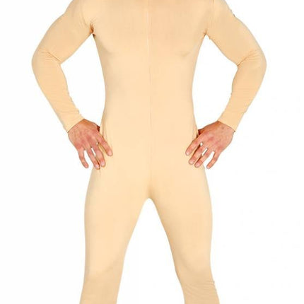 Feestbazaar Jumpsuit Huidskleur Naaktpak Heren