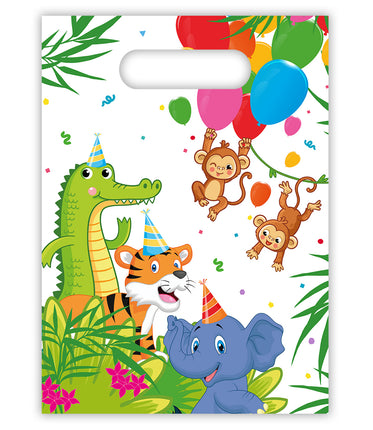 Feestbazaar Jungle Dieren Balloons Feestzakjes (6st)