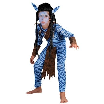 Feestbazaar Jungle strijder avatar kostuum jongen