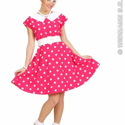 Feestbazaar Jurk 50's roze