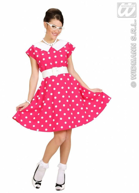 Feestbazaar Jurk 50's roze