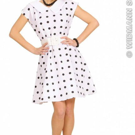 Feestbazaar Jurk 50's wit met petticoat