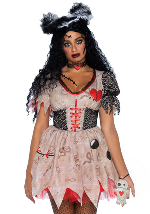 Feestbazaar Jurk Deadly Voodoo Doll Dames