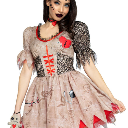 Feestbazaar Jurk Deadly Voodoo Doll Dames