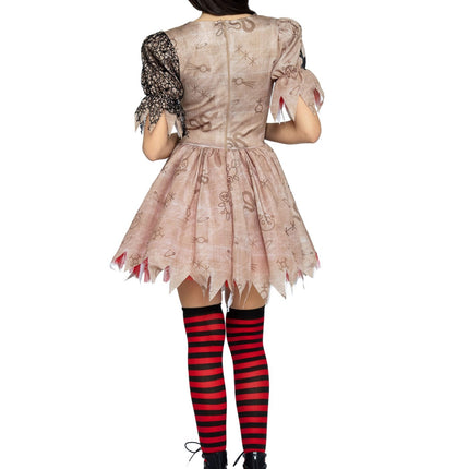 Feestbazaar Jurk Deadly Voodoo Doll Dames