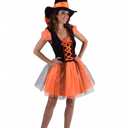 Feestbazaar Jurk oranje heks