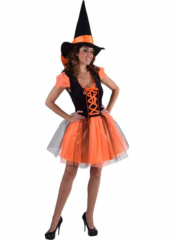 Feestbazaar Jurk oranje heks