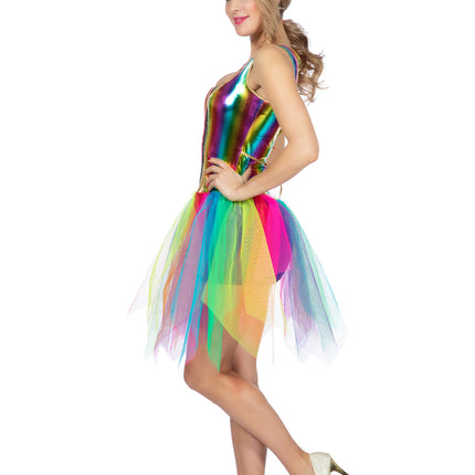 Feestbazaar Jurk Regenboog Eenhoorn Dames