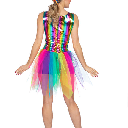 Feestbazaar Jurk Regenboog Eenhoorn Dames
