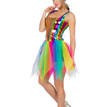 Feestbazaar Jurk Regenboog Eenhoorn Dames