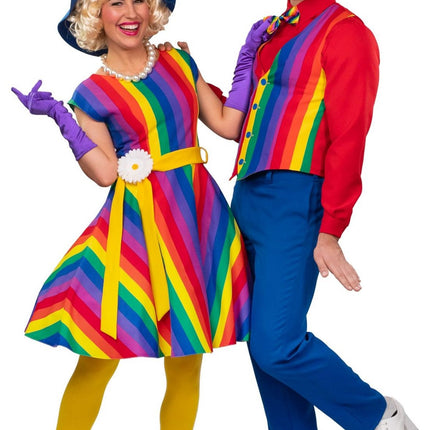 Feestbazaar Jurk Regenboog  Roxy