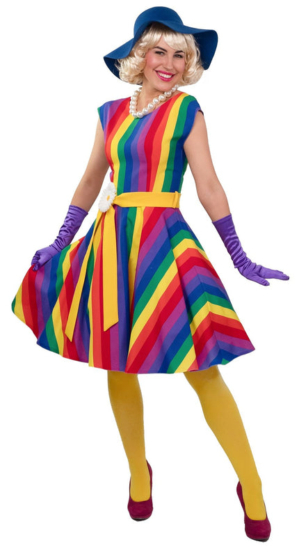 Feestbazaar Jurk Regenboog  Roxy