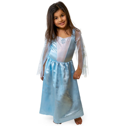 Feestbazaar Jurk Snowflake Princess Kristal Meisjes