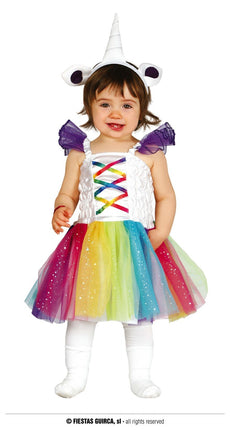 Feestbazaar Jurkje Rainbow Eenhoorn Baby