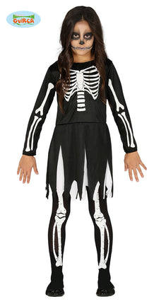 Feestbazaar Jurkje Skeleton Kind