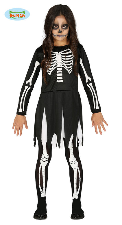 Feestbazaar Jurkje Skeleton Kind