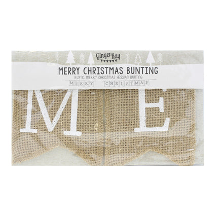Feestbazaar Jute Letterslinger Merry Christmas (2,5 mtr)