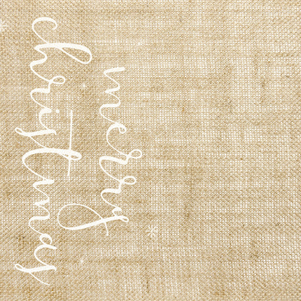 Feestbazaar Jute Tafelloper Merry Christmas (50x250cm)