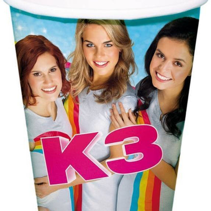 Feestbazaar K3 Bekers 250ml 8 stuks