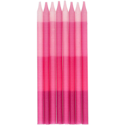 Feestbazaar Kaarsen Roze Shades Of Pink 10cm (24st)