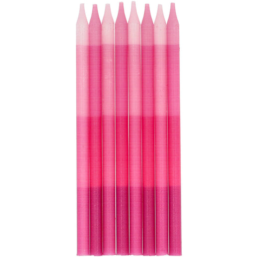 Feestbazaar Kaarsen Roze Shades Of Pink 10cm (24st)