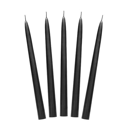 Feestbazaar Kaarsen Zwart 24cm (10st)