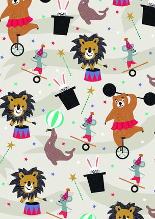 Feestbazaar Kadopapier Circus Animals