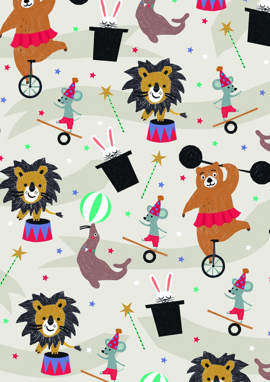 Feestbazaar Kadopapier Circus Animals