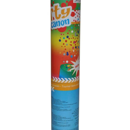 Feestbazaar Kanon confetti 20 cm kleuren mix