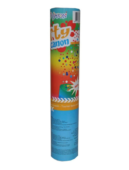 Feestbazaar Kanon confetti 20 cm kleuren mix