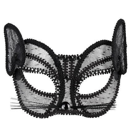 Feestbazaar Kanten Oogmasker Kat Deluxe