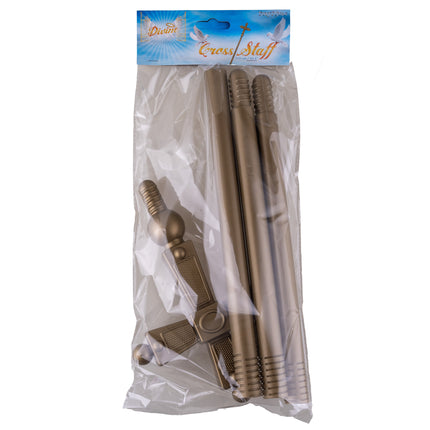 Feestbazaar Kardinaalsstaf Met Kruis 4-delig (114cm)
