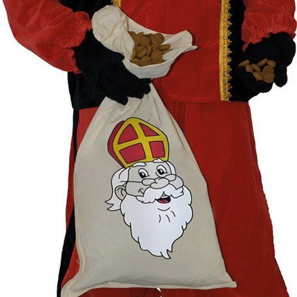 Feestbazaar Katoenen strooizak Sint (35x60cm)