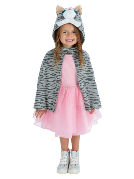 Feestbazaar Katten Cape Kind Grijs Deluxe