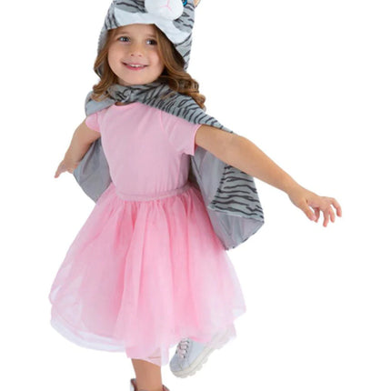 Feestbazaar Katten Cape Kind Grijs Deluxe