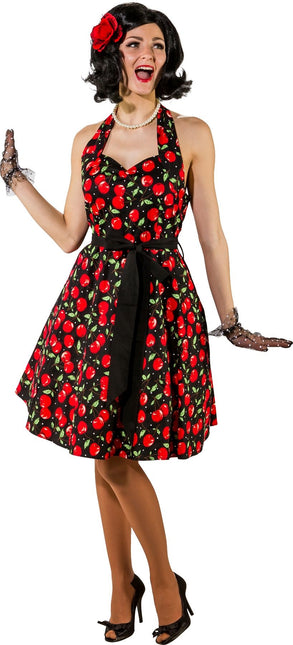 Feestbazaar Kersen Jurk Rockabilly Cherry