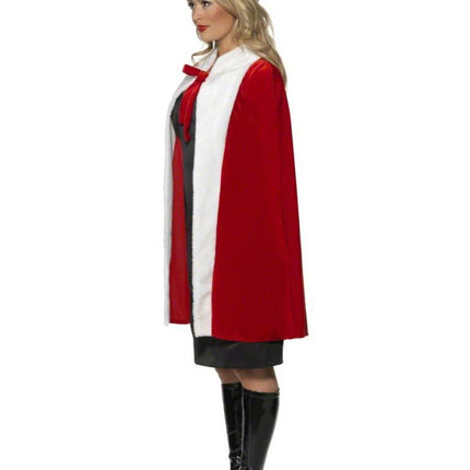 Feestbazaar Kerst cape luxe met muts