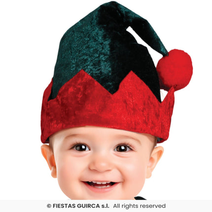 Feestbazaar Kerst Elfje Baby Jongen Fluweel