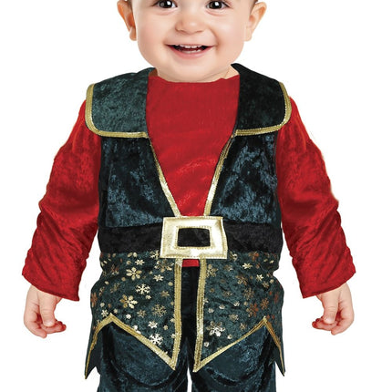 Feestbazaar Kerst Elfje Baby Jongen Fluweel