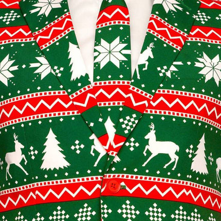 Feestbazaar Kerst kostuum Festive Green